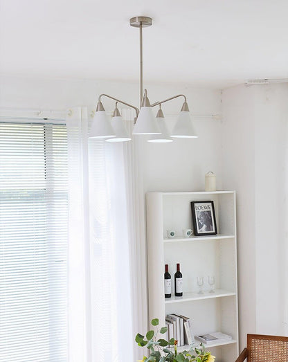 Modern Asymmetric Cone Shade Pendant Chandelier