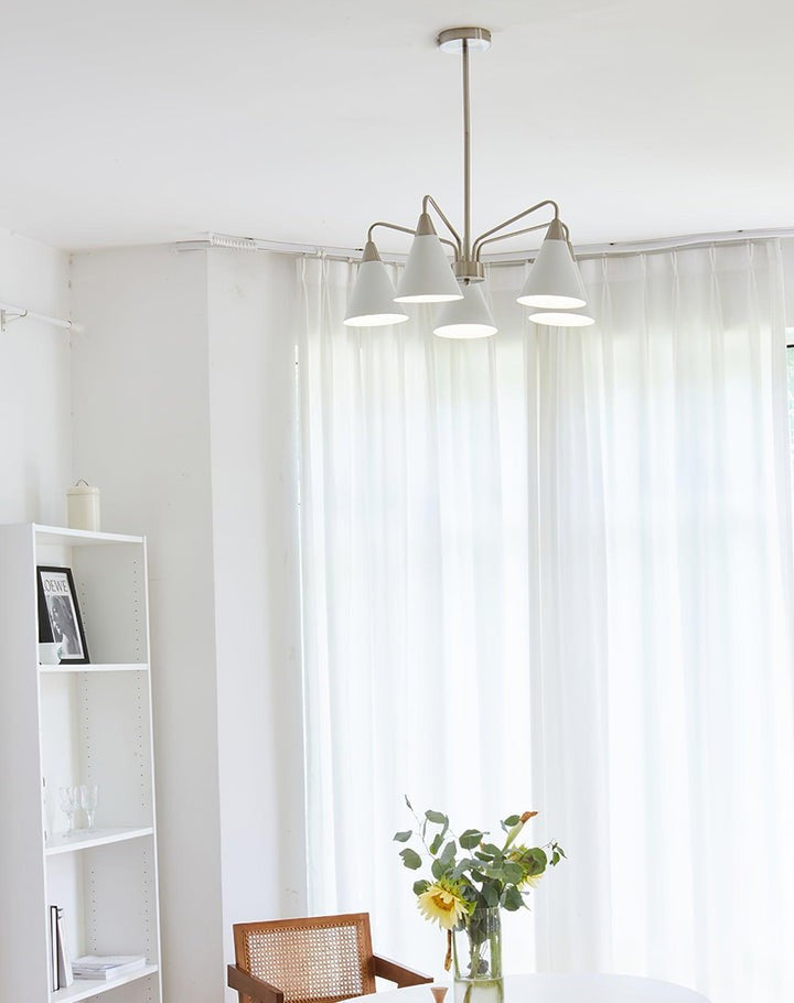 Modern Asymmetric Cone Shade Pendant Chandelier