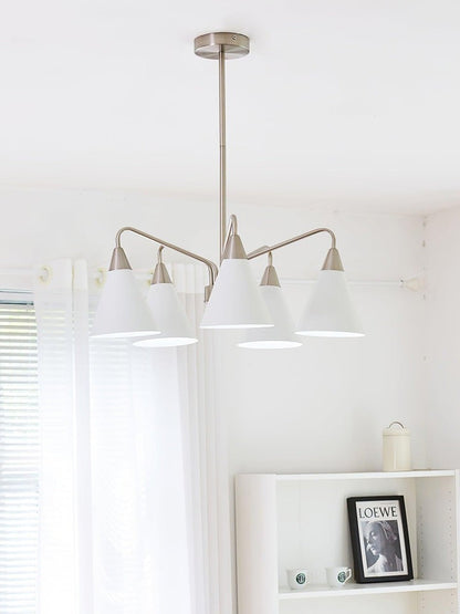 Modern Asymmetric Cone Shade Pendant Chandelier