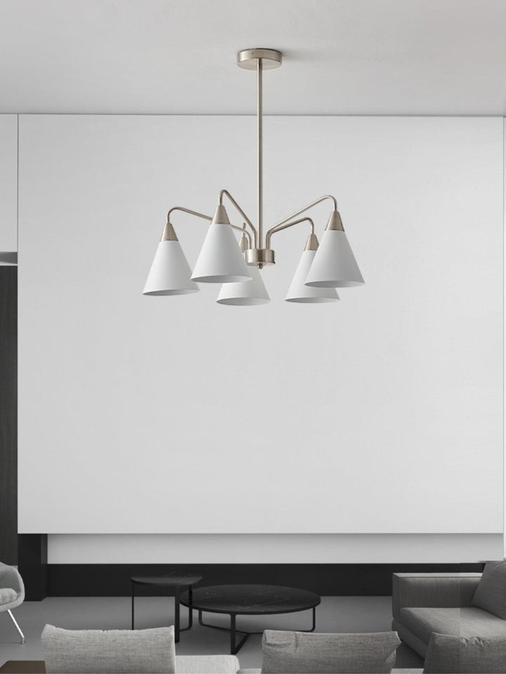 Modern Asymmetric Cone Shade Pendant Chandelier