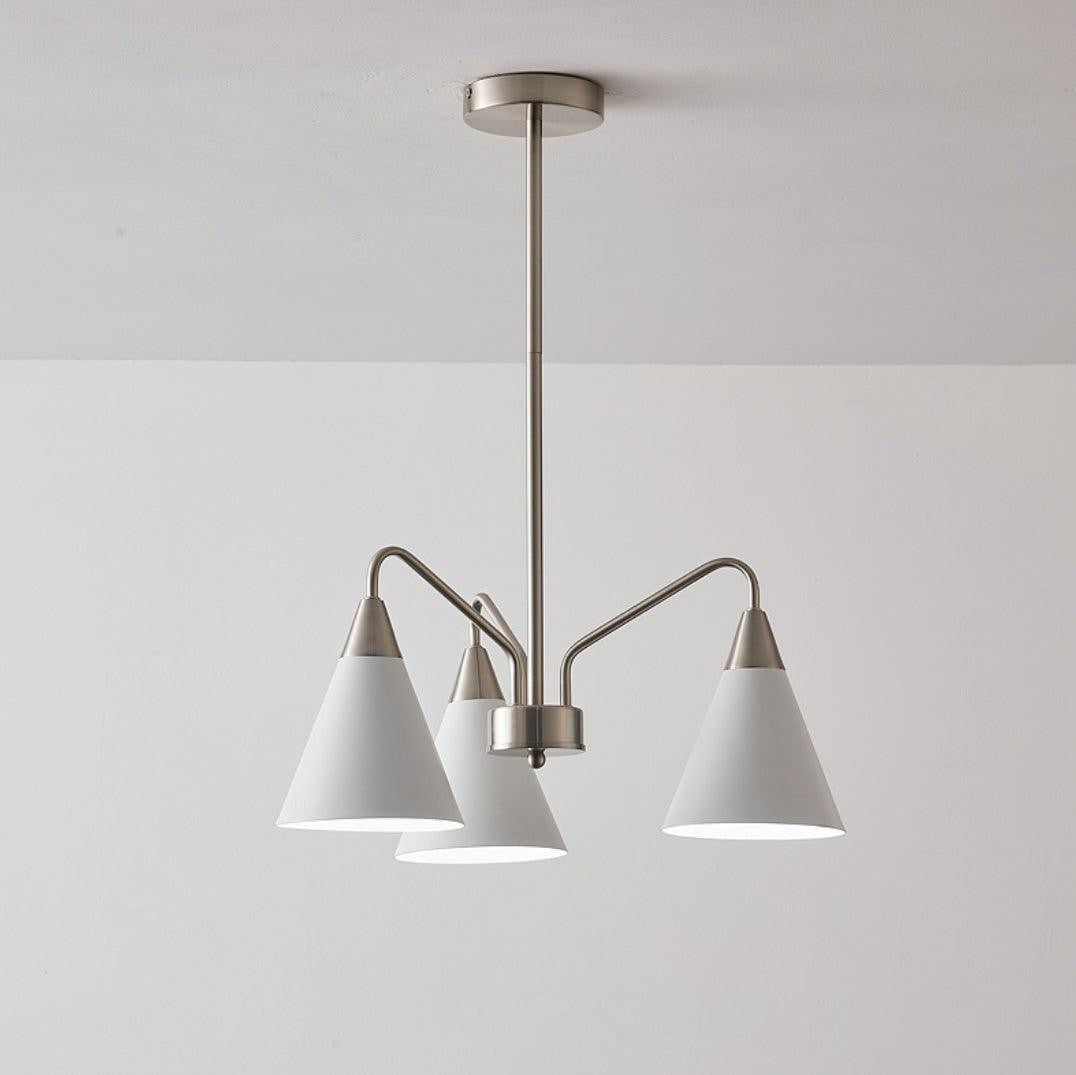 Modern Asymmetric Cone Shade Pendant Chandelier