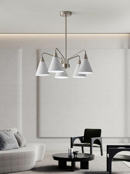 Modern Asymmetric Cone Shade Pendant Chandelier