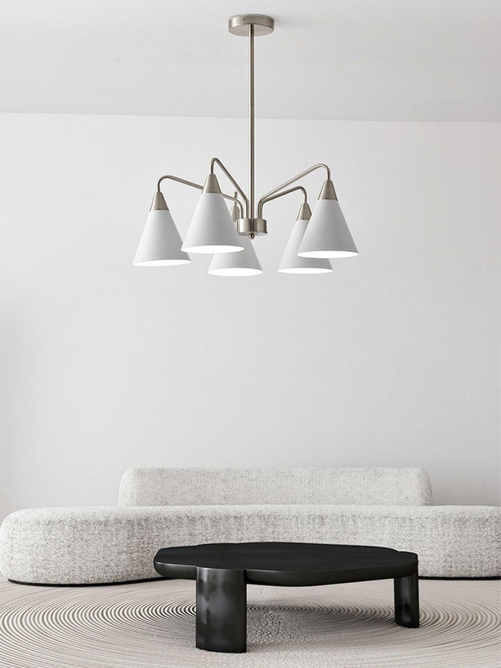 Modern Asymmetric Cone Shade Pendant Chandelier