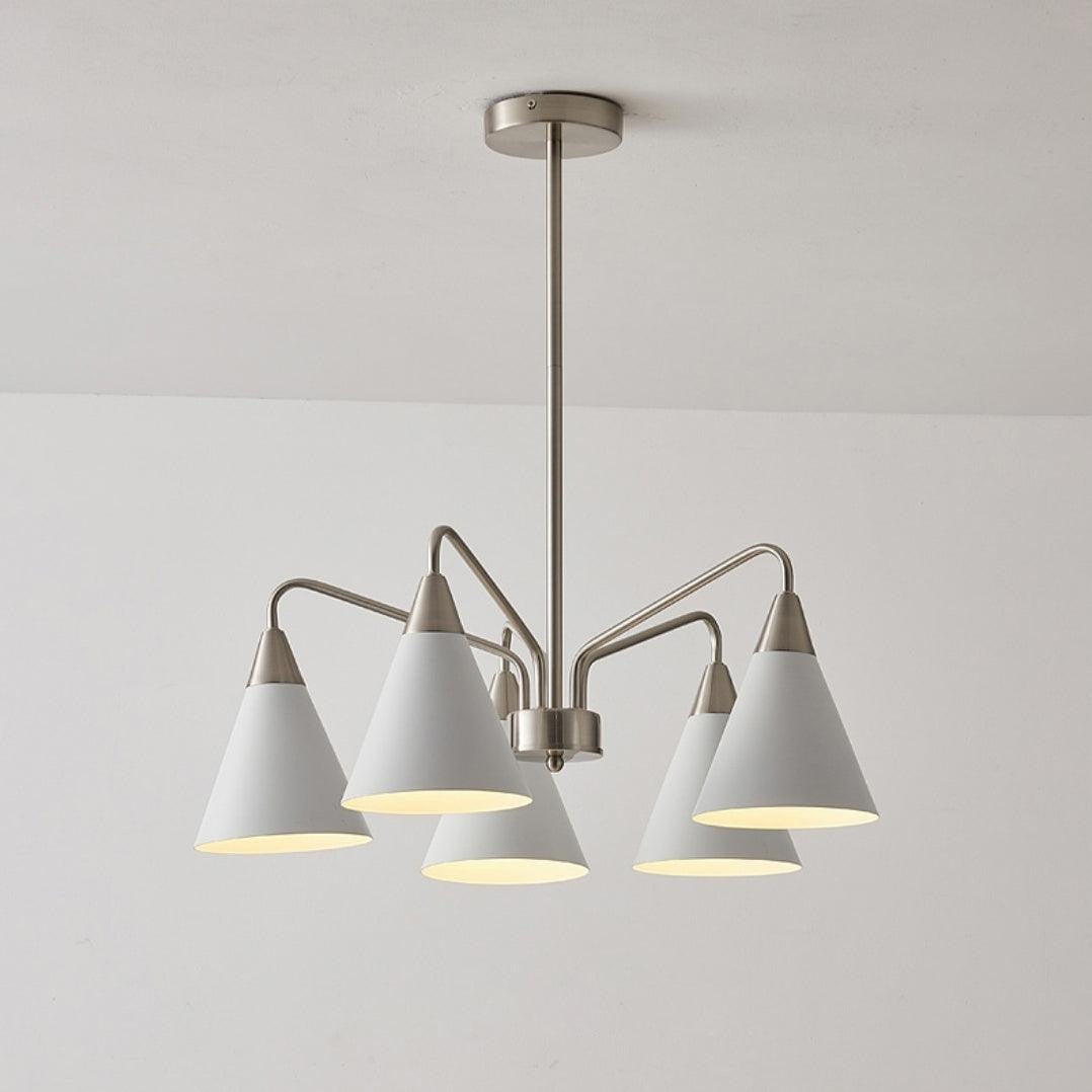 Modern Asymmetric Cone Shade Pendant Chandelier