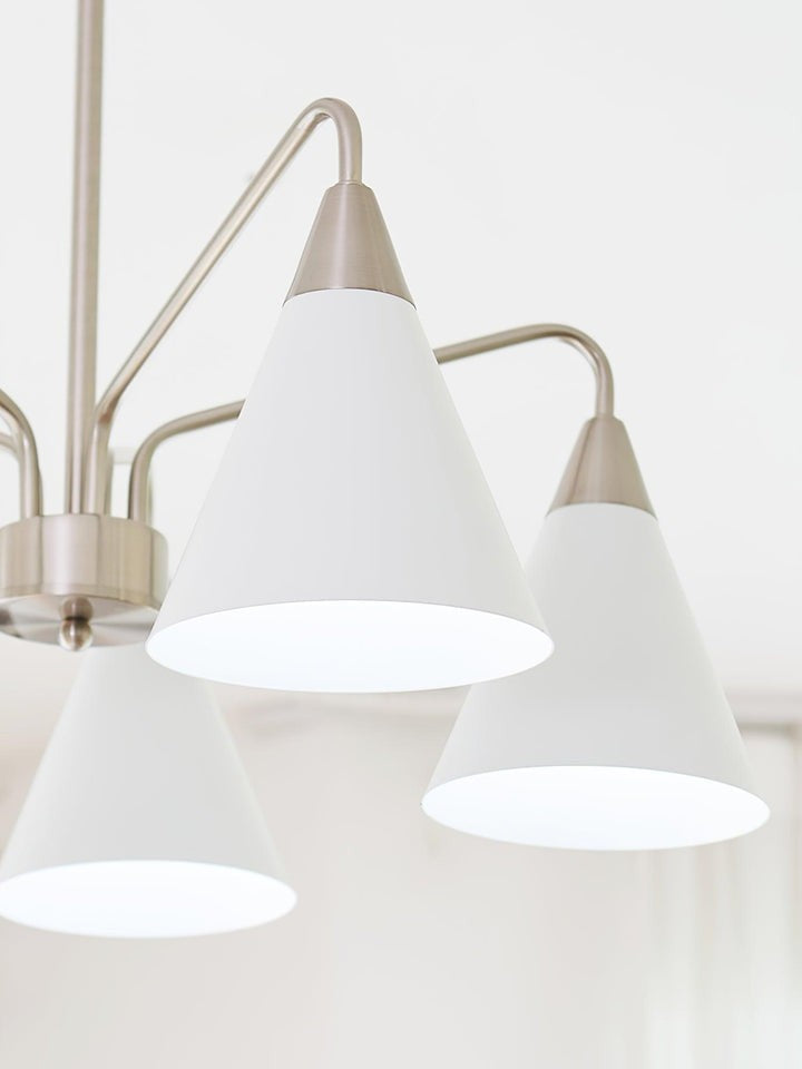 Modern Asymmetric Cone Shade Pendant Chandelier