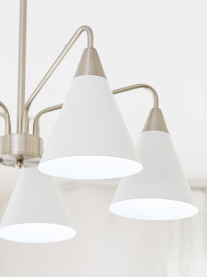 Modern Asymmetric Cone Shade Pendant Chandelier