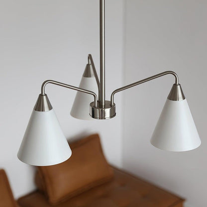 Modern Asymmetric Cone Shade Pendant Chandelier