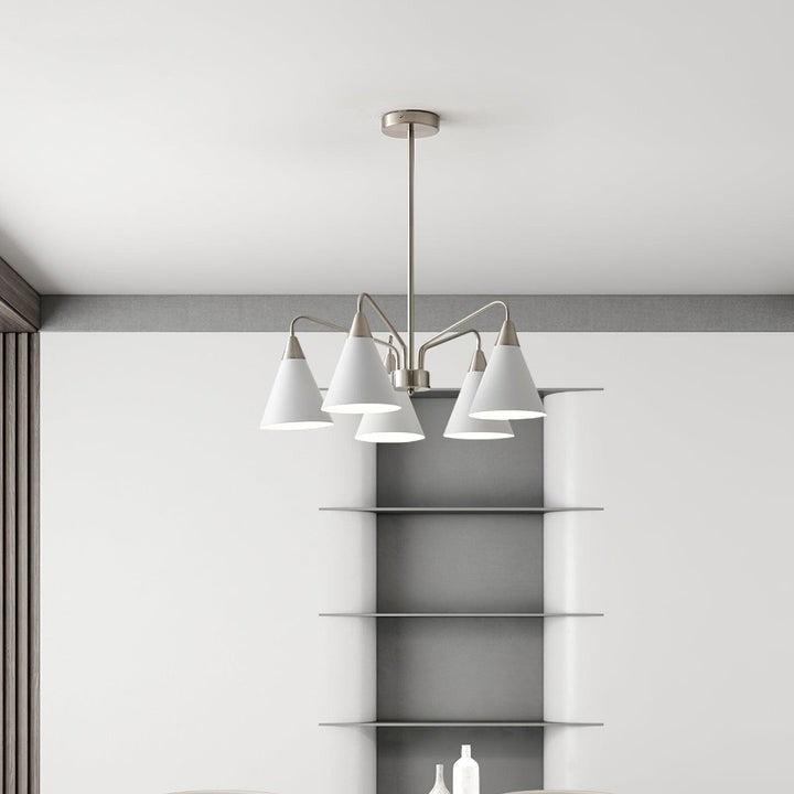 Modern Asymmetric Cone Shade Pendant Chandelier