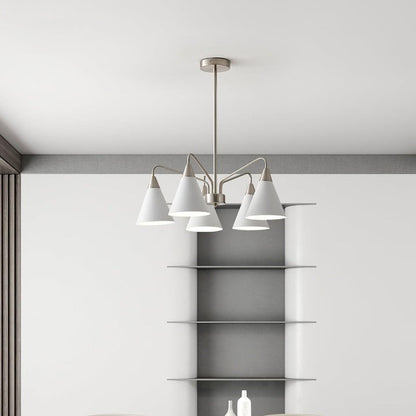Modern Asymmetric Cone Shade Pendant Chandelier