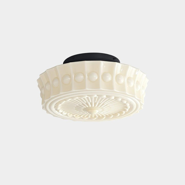 Modern Black Metal & Glass Ceiling Light Fixture – Multi-Bulb Design