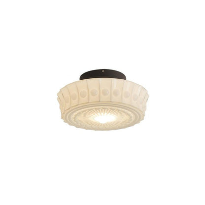 Modern Black Metal & Glass Ceiling Light Fixture – Multi-Bulb Design