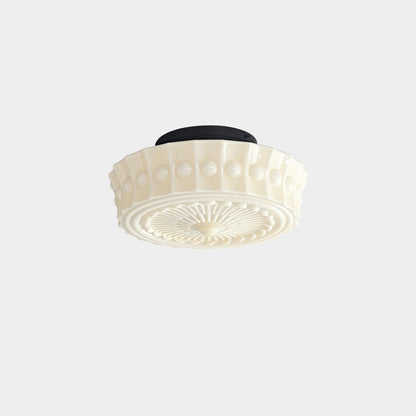 Modern Black Metal & Glass Ceiling Light Fixture – Multi-Bulb Design