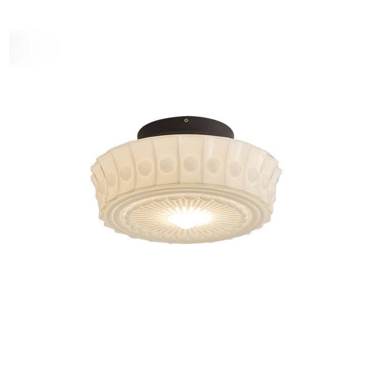 Modern Black Metal & Glass Ceiling Light Fixture – Multi-Bulb Design