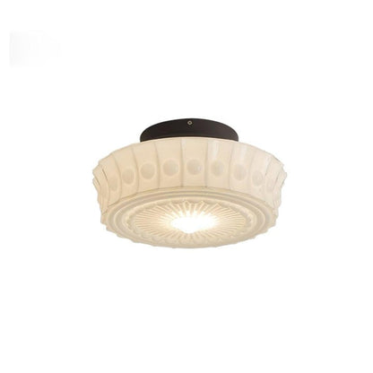 Modern Black Metal & Glass Ceiling Light Fixture – Multi-Bulb Design