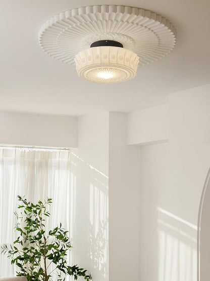 Modern Black Metal & Glass Ceiling Light Fixture – Multi-Bulb Design