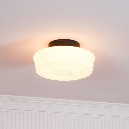 Modern Black Metal & Glass Ceiling Light Fixture – Multi-Bulb Design