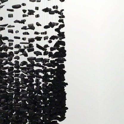 Modern Charcoal Stone LED Chandelier