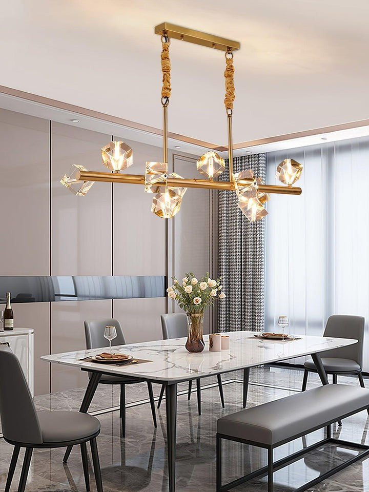 Modern Crystal Multi-Light LED Chandelier