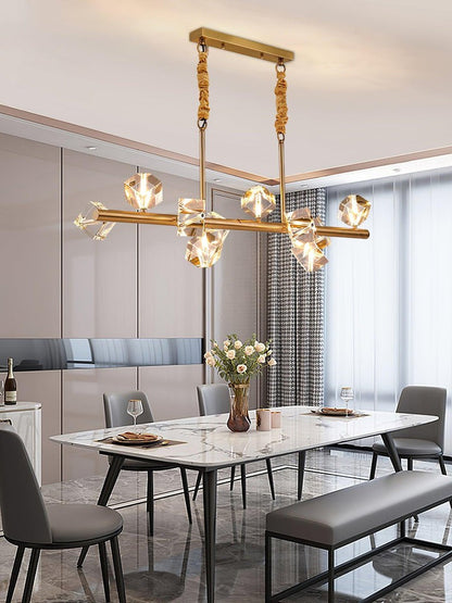 Modern Crystal Multi-Light LED Chandelier