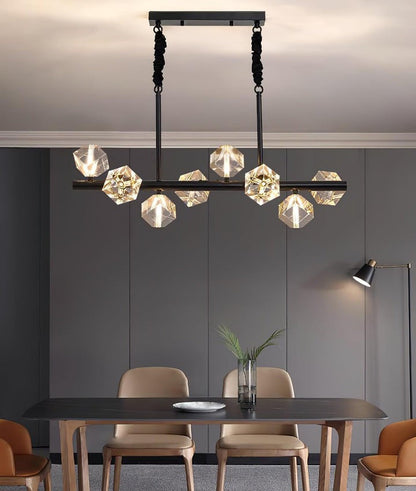 Modern Crystal Multi-Light LED Chandelier
