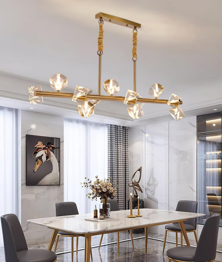 Modern Crystal Multi-Light LED Chandelier