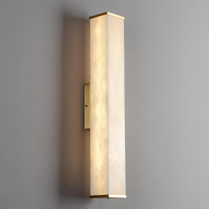 Modern Cuboid Alabaster LED Wall Light