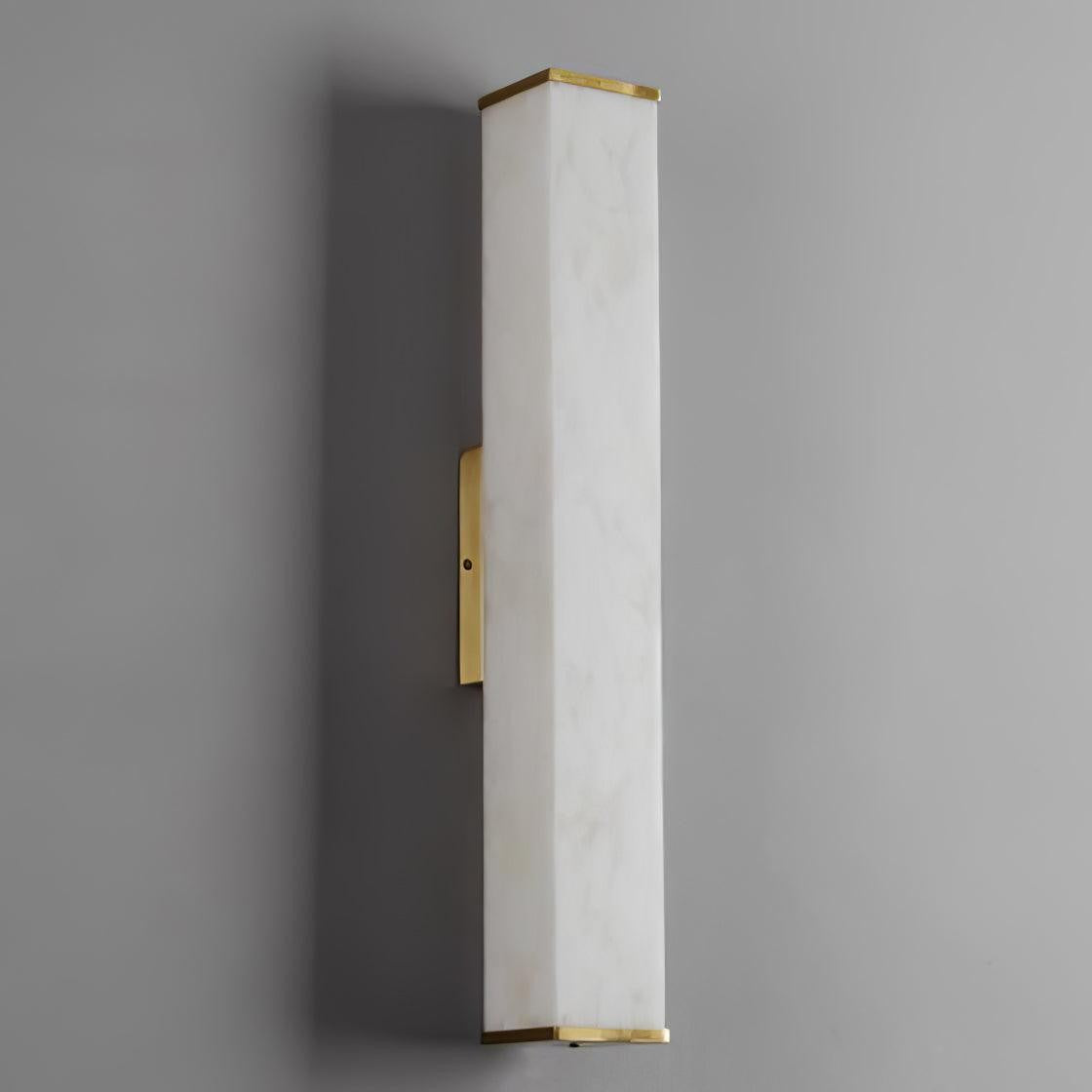 Modern Cuboid Alabaster LED Wall Light