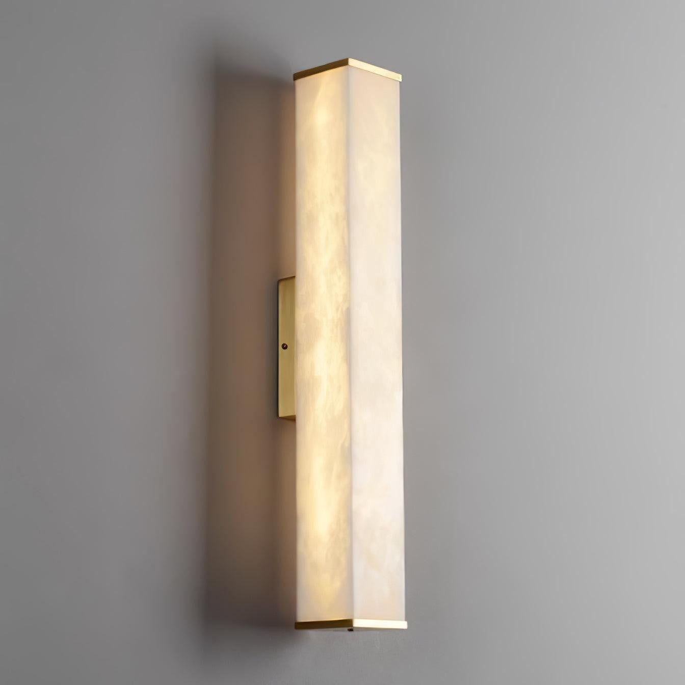 Modern Cuboid Alabaster LED Wall Light