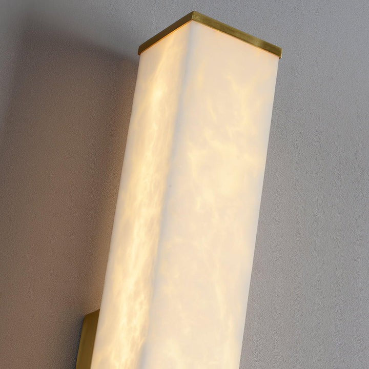 Modern Cuboid Alabaster LED Wall Light