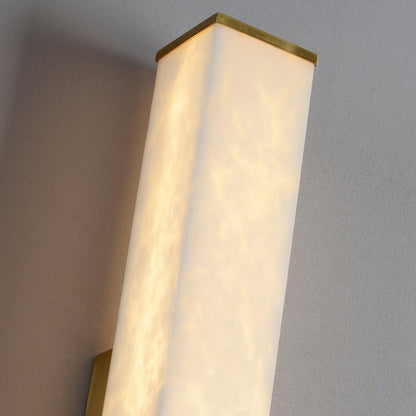 Modern Cuboid Alabaster LED Wall Light