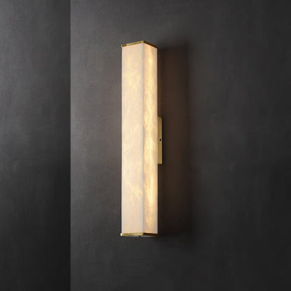 Modern Cuboid Alabaster LED Wall Light