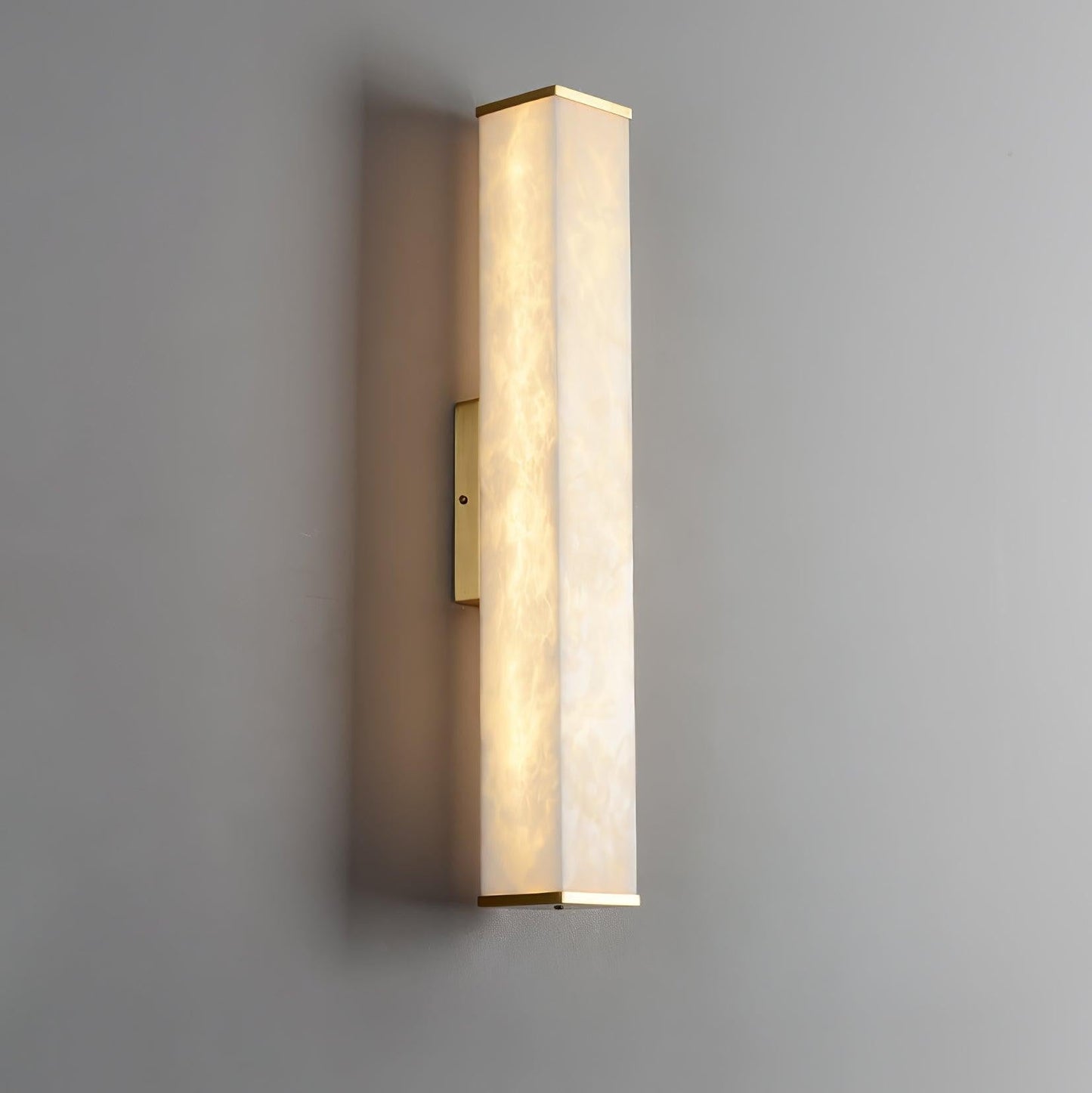 Modern Cuboid Alabaster LED Wall Light