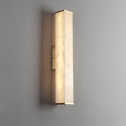 Modern Cuboid Alabaster LED Wall Light