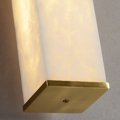 Modern Cuboid Alabaster LED Wall Light