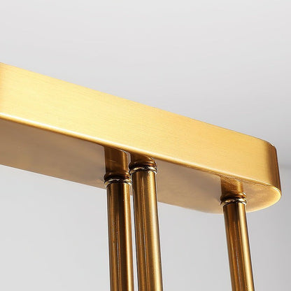 Modern Curved-Arm 8-Light Metal Ceiling Chandelier