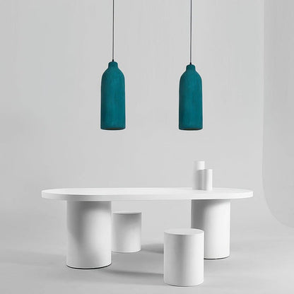 Modern Dark Green Polystyrene Pendant Light