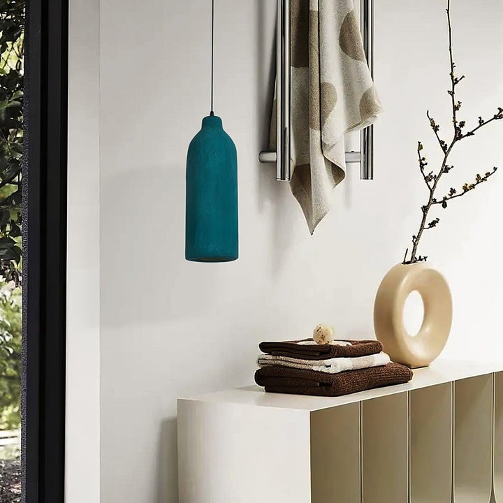 Modern Dark Green Polystyrene Pendant Light