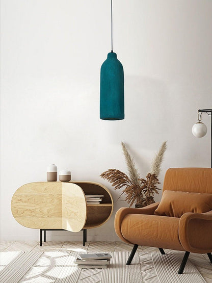 Modern Dark Green Polystyrene Pendant Light