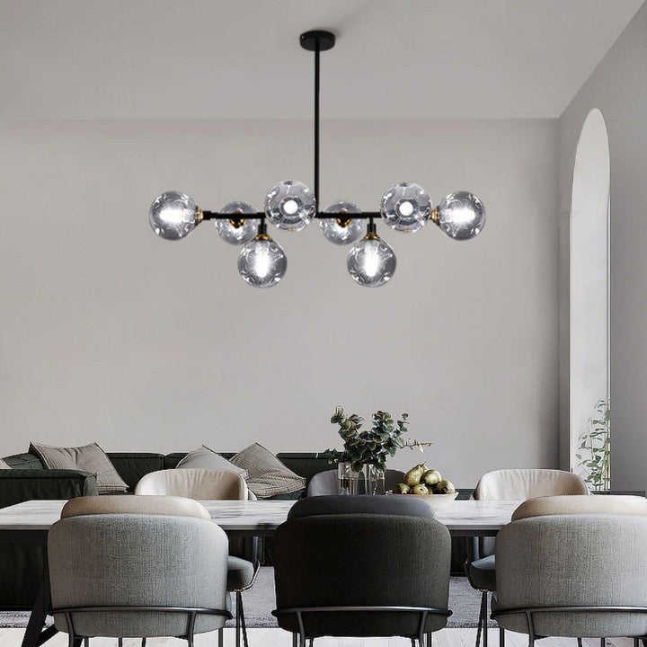 Modern Glass Multi-Light Chandelier
