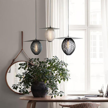 Modern Perforated Stainless Steel Satellite Pendant Light