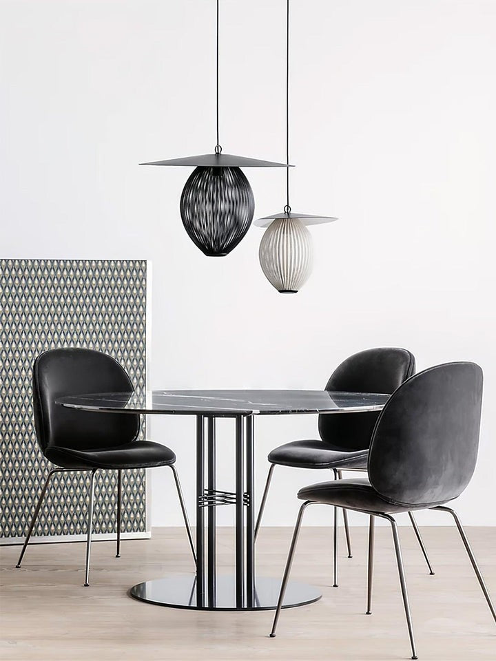 Modern Perforated Stainless Steel Satellite Pendant Light