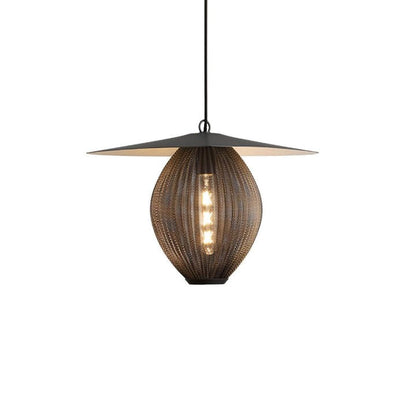 Modern Perforated Stainless Steel Satellite Pendant Light