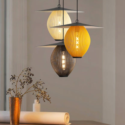 Modern Perforated Stainless Steel Satellite Pendant Light
