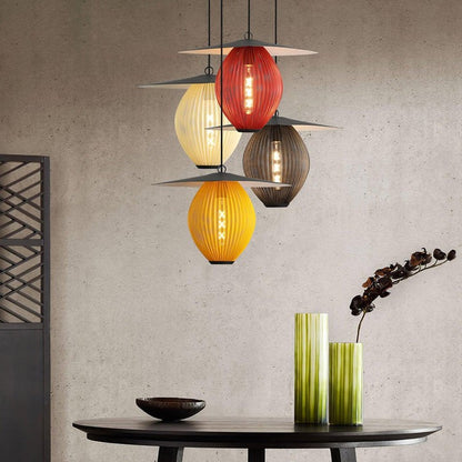 Modern Perforated Stainless Steel Satellite Pendant Light