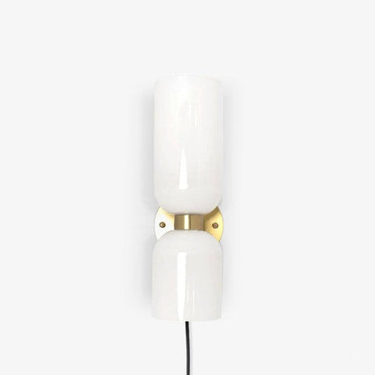 Modern Plug-In Glass Wall Sconce