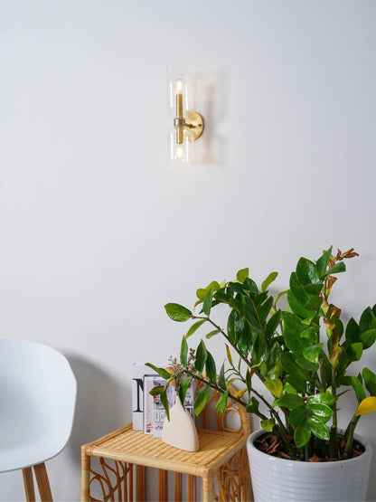 Modern Plug-In Glass Wall Sconce