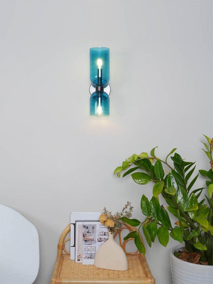 Modern Plug-In Glass Wall Sconce