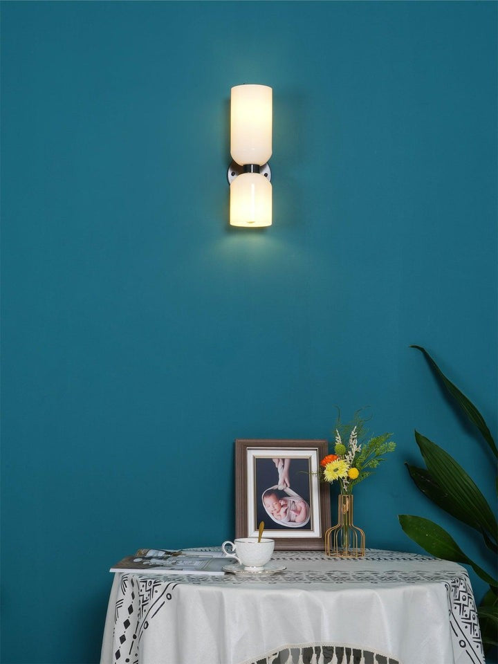 Modern Plug-In Glass Wall Sconce