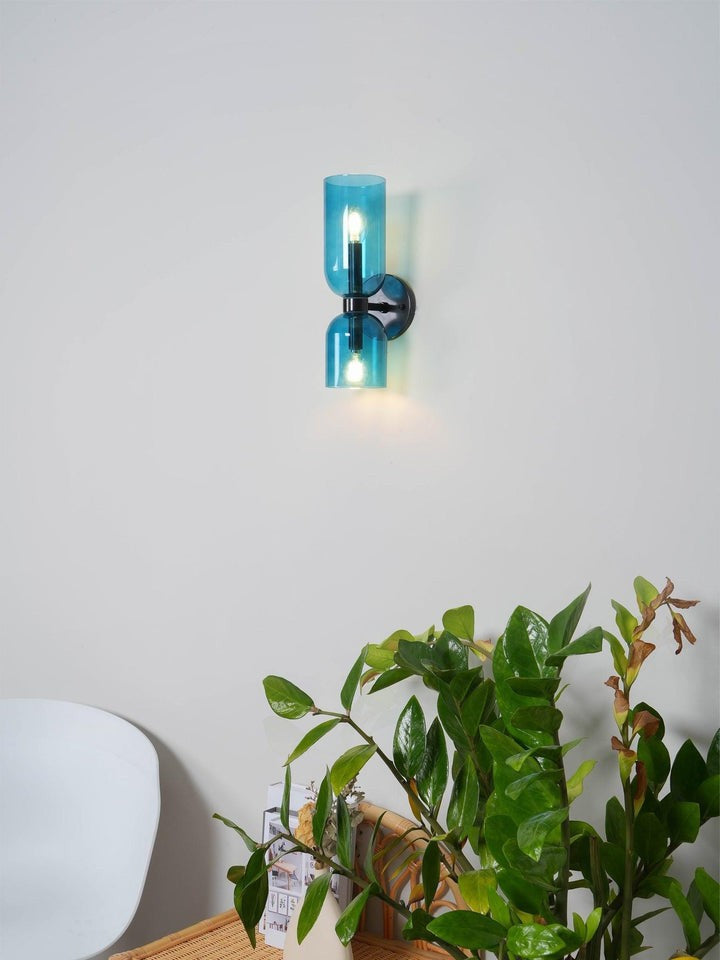 Modern Plug-In Glass Wall Sconce