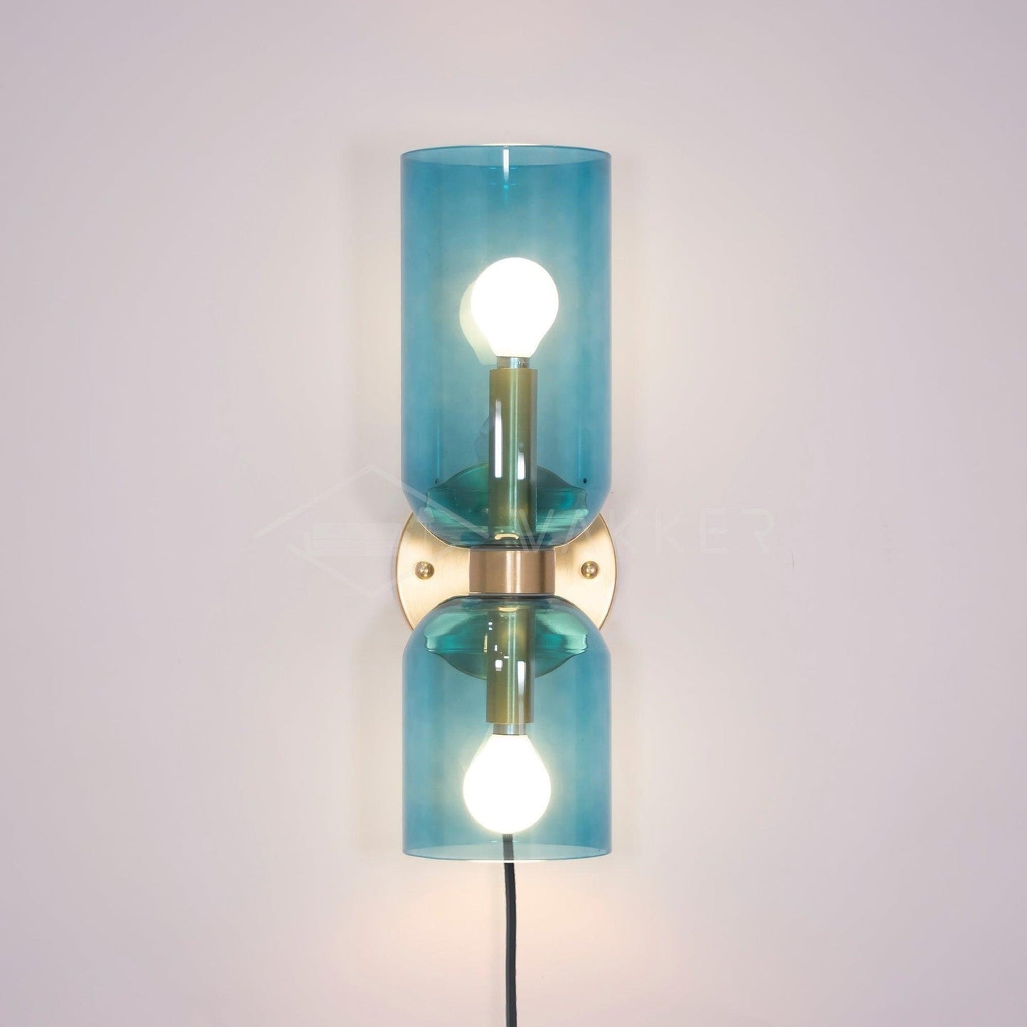 Modern Plug-In Glass Wall Sconce